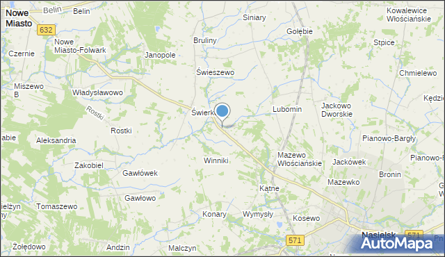 mapa Mazewo Dworskie A, Mazewo Dworskie A na mapie Targeo